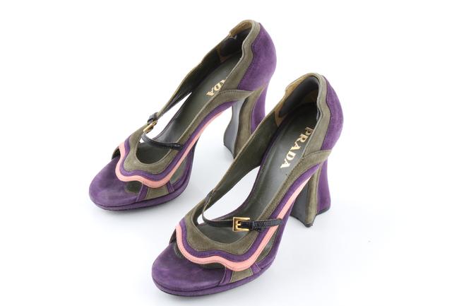 Prada Multicolor Fairy Collection SS 2008 Wave Pumps Narrow