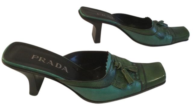 Prada Of Green MulesSlides