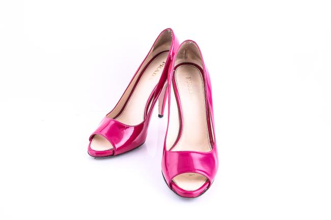 Prada Pink Calzature Donna Fuschia Peep Pumps
