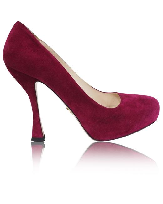 Prada Pink Fushia Suede Pumps