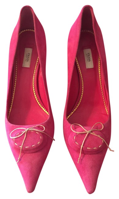 Prada Pink Kitten Pumps