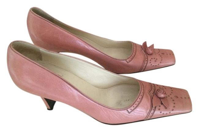 Prada Pink Leather Pumps