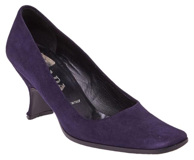 Prada Plum Suede 41838 Pumps
