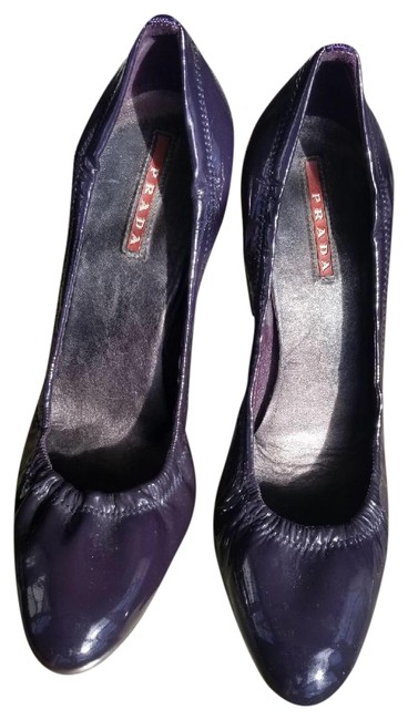 Prada Purple Patent Leather Pumps