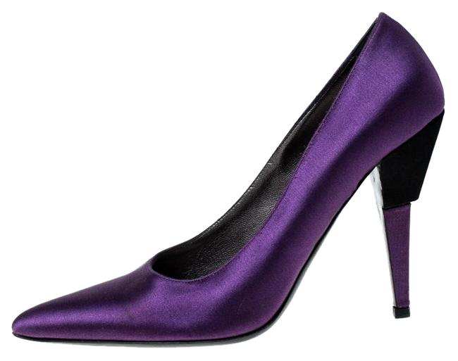 Prada Purple Satin Pointed Pumps