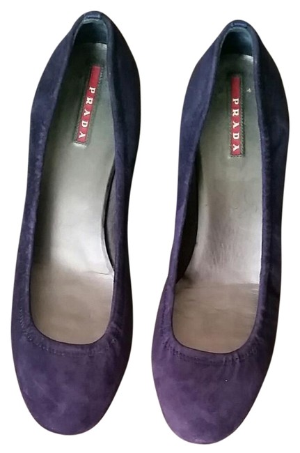 Prada Purple Sport Kitten Heel Pumps