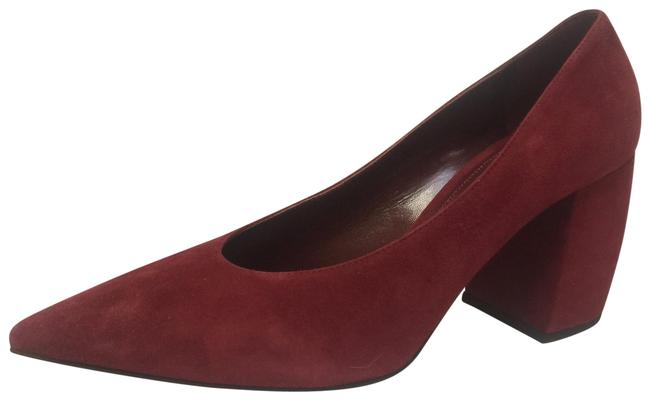 Prada Red 75mm Block heel 4010 Pumps