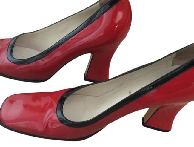 Prada RedBlack Pumps