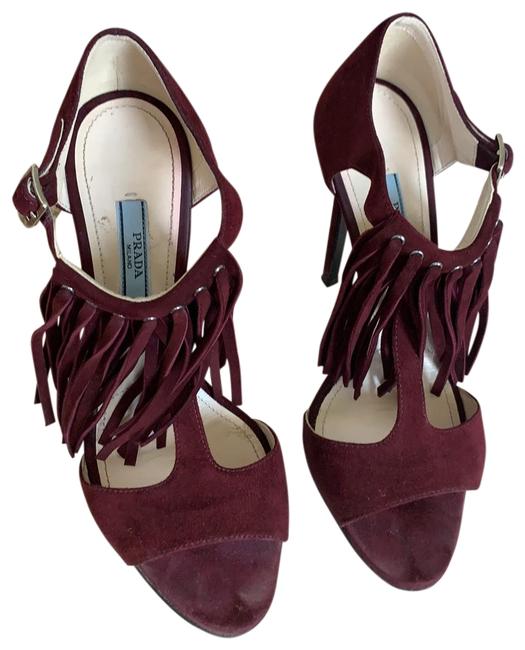 Prada Red Camoscio Pumps