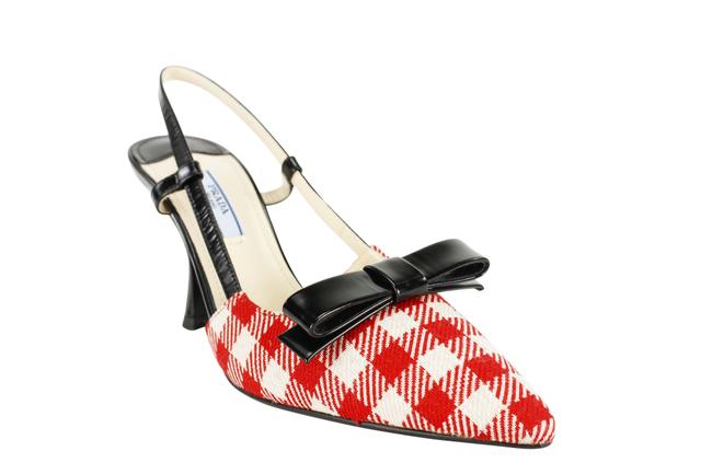 Prada Red Women Slingback High Heel 1i541e Pumps