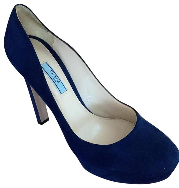Prada Royal Blue Pumps