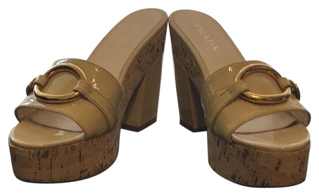 Prada Sabbia Vernice 7 MulesSlides