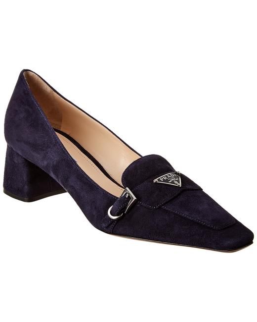 Prada Square Toe Suede 1d006m 008 F0008 Pumps