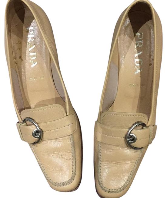Prada Tan Tods Pumps