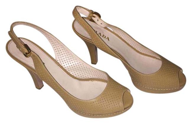 Prada TanNude 2015 Season Pumps