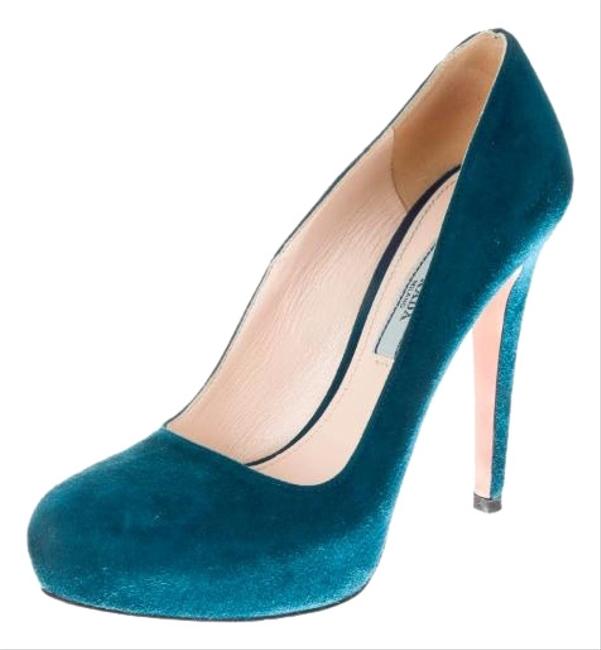 Prada Turqoise Pra286006 Pumps