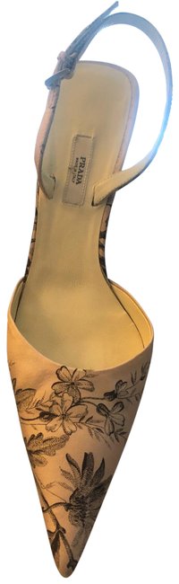 Prada Twill Ramage Antico Pumps