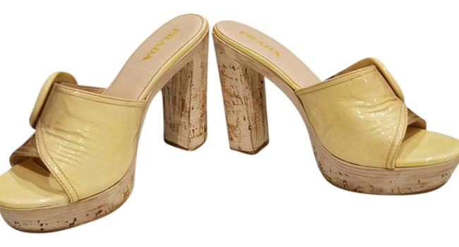 Prada Beige Cream Two Tone Limited Edition Sandals