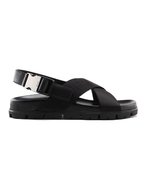 Prada Black Spk 75 Sandals