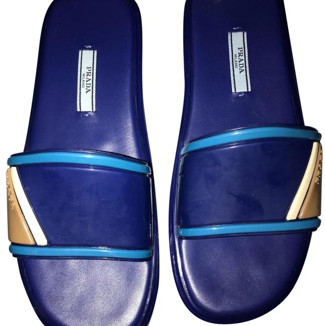 Prada Blue and Turquoise Calzature Donna Sandals
