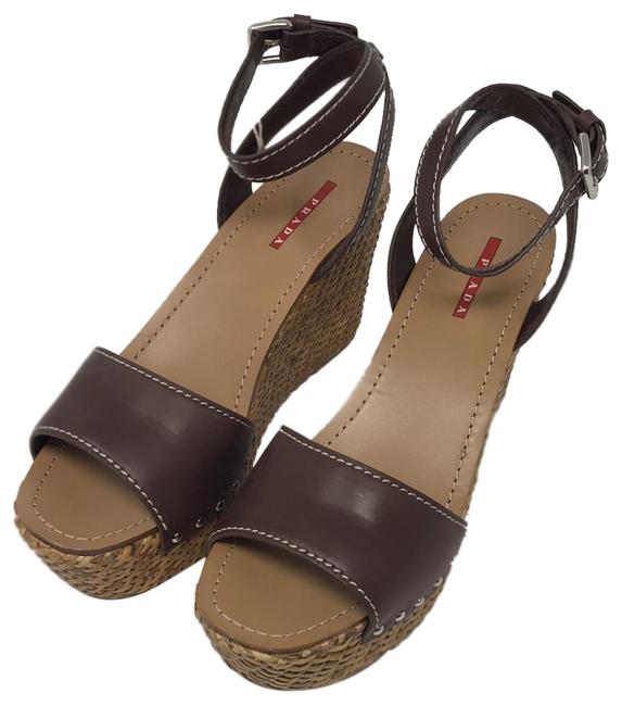 Prada Brown Beige New Sandals