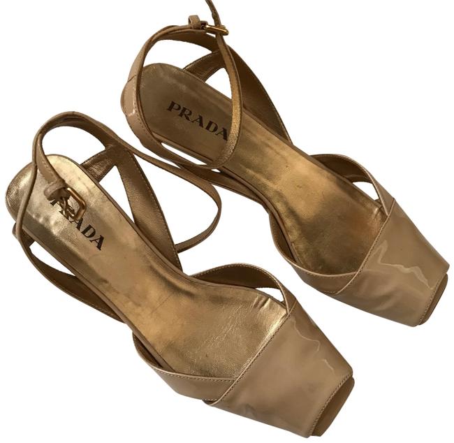 Prada Cream Beige Sandals