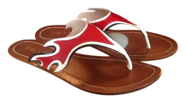 Prada Fitting Red Color 1y747d Sandals