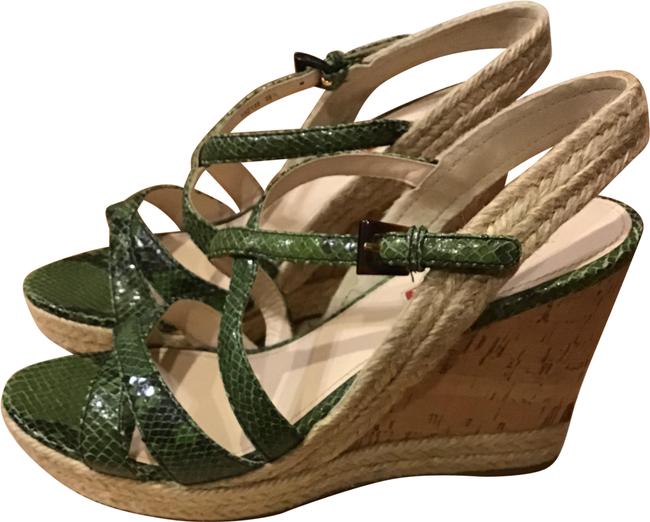 Prada Green Sandals