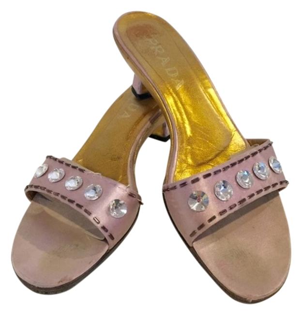 Prada MauveGold Sandals