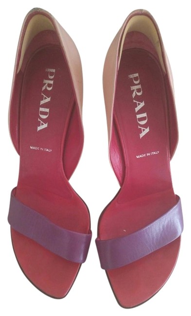 Prada Purple RedPink Sandals