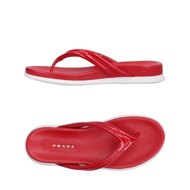 Prada Red New Sandals