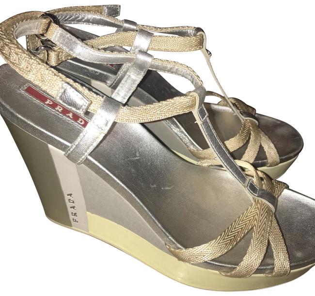Prada Beige Wedges