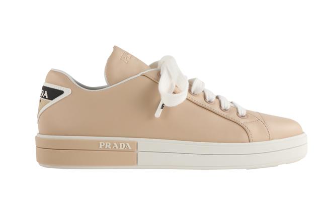 Prada Beige Woman Sneakers