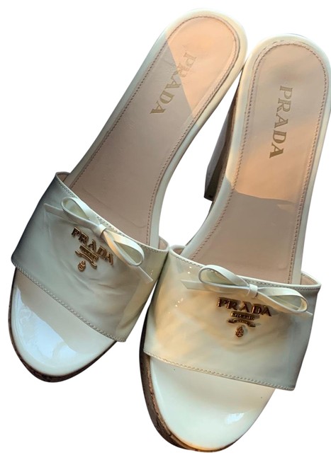 Prada Bianco Calzature Donna Wedges