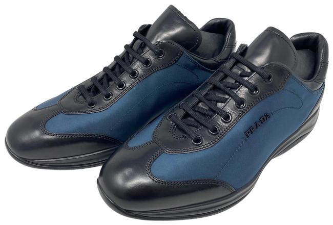 Prada Black and Navy 3e5793 Sneakers