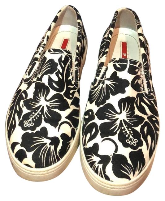 Prada Black and White Sneakers