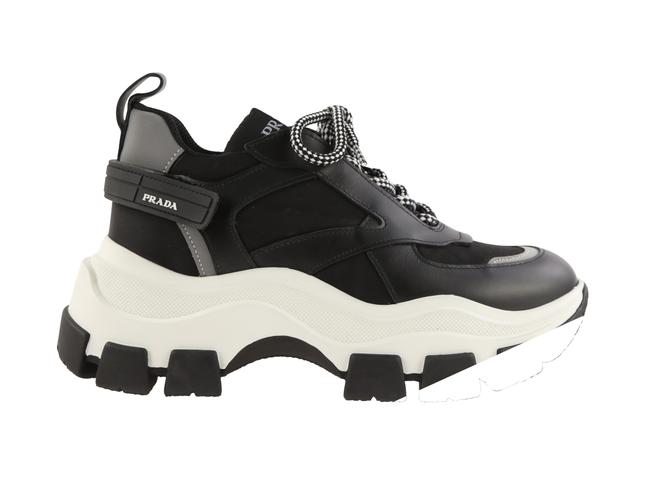 Prada Black Chunky Lace up Sneakers