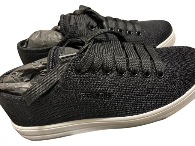 Prada Black Fabric Sneakers