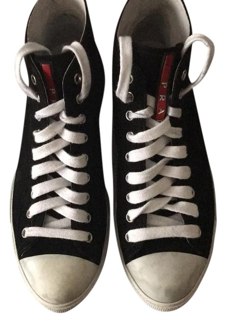 Prada Black High Top Sneakers