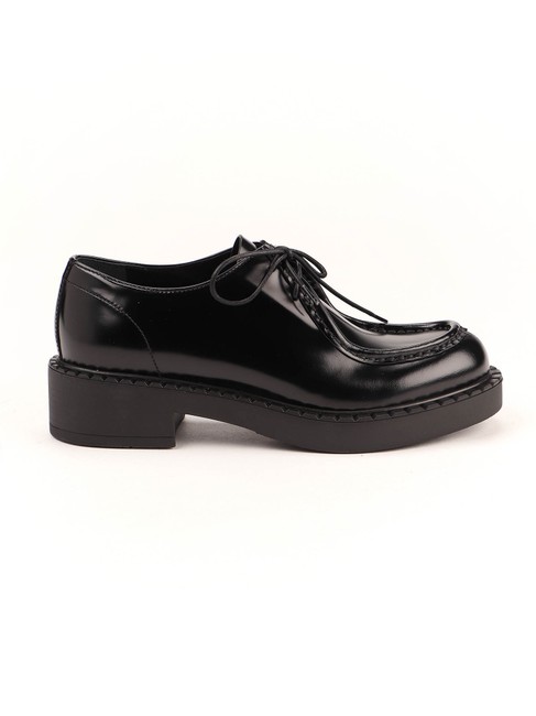 Prada BlackLace up Spk Formal Shoes