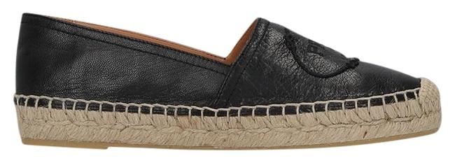 Prada Black Leather Espadrilles Sneakers