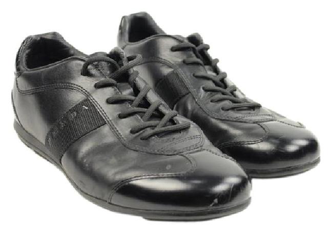 Prada Black Leather 95 Sneakers