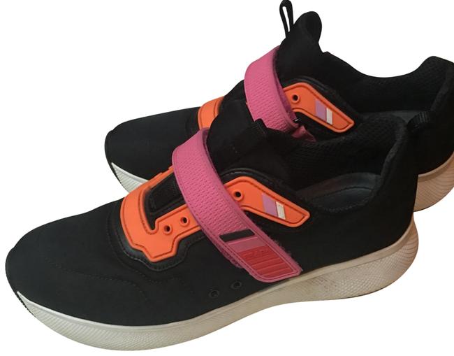 Prada Black Linea Rossa Sneakers