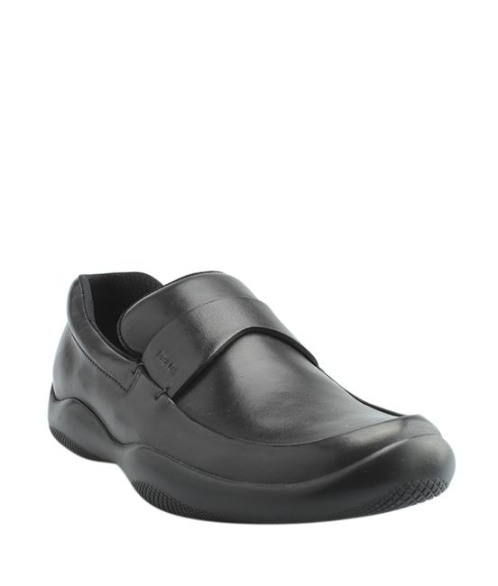 Prada Black Mens Leather Loafers 126153 Formal Shoes