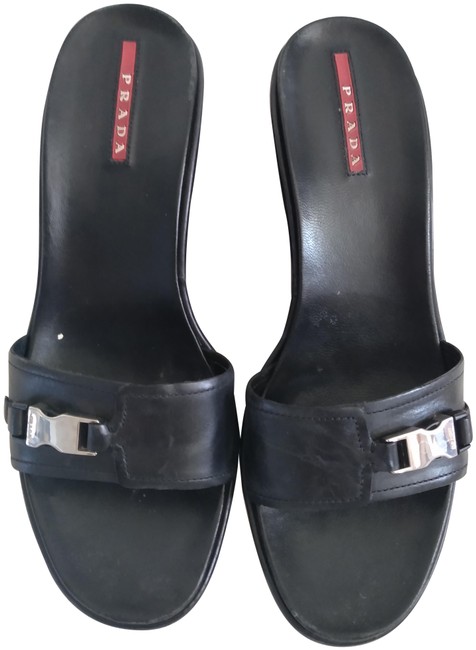Prada Black No Style Number Wedges