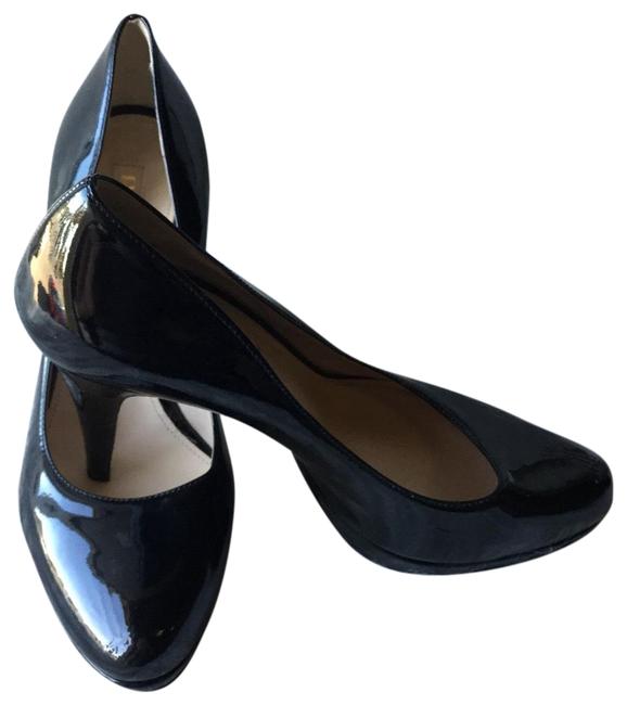 Prada Black Patent Leather Pumps Platforms