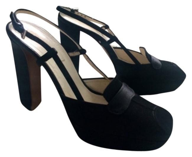 Prada Black Platforms Narrow