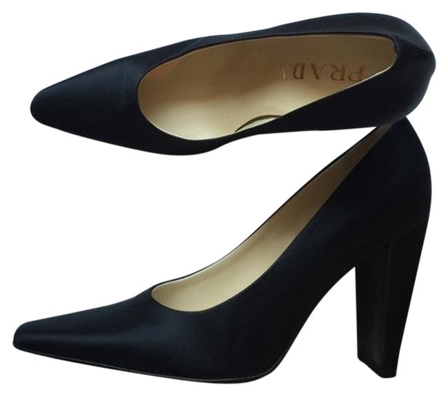 Prada Black Sleek Pointed Toe Formal Shoes