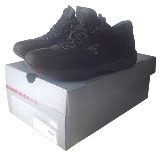 Prada Black Sporty Stylish Like New Sneakers