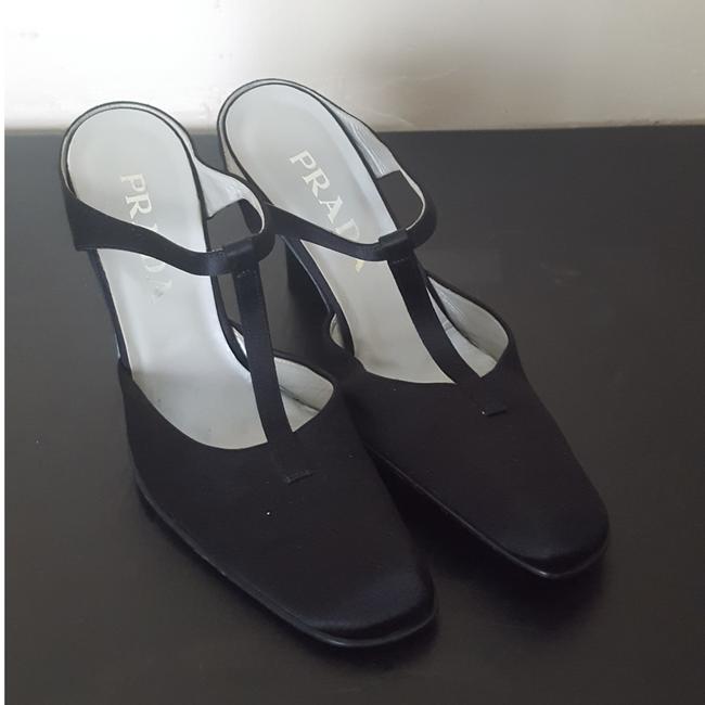 Prada Black Vintage Wedges